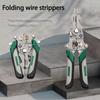 1 Piece Foldable Multi-function Electric Special Industrial Grade Wire Stripping Pliers, High Carbon Steel Precision Manufacturing Multi-function Tool