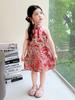 Летнее платье Hanfu Qipao для девочек 2025 года - Новый костюм в китайском стиле для маленьких девочек