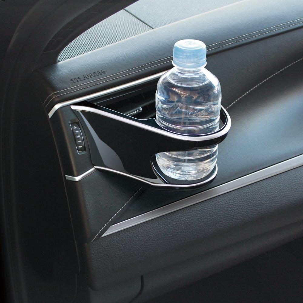 Tsuchiya Yac Air Conditioner Drink Holder for Toyota Harrier Passenger 17cm Long X Wide X High SY-HR7 (60 Series), Seat, Black, 9.8cm 18.8cm