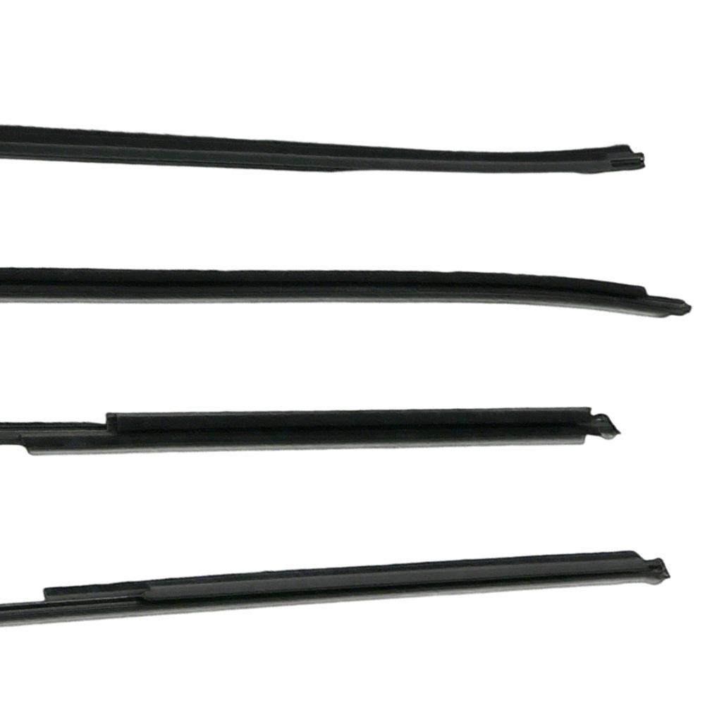 Совместимо с четырехдверными моделями Toyota Hilux 2016-2020 годов: Водонепроницаемая полоса-уплотнитель для наружной стороны окон и дверей
