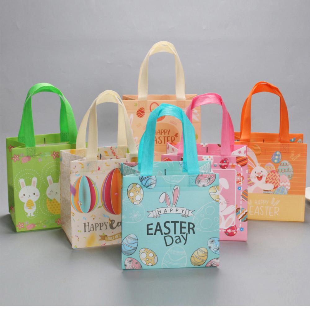 Сумка-шоппер «Зайчик» Сумки-тоут «Яйцо» Большая вместимость Подарочная упаковка Пасха