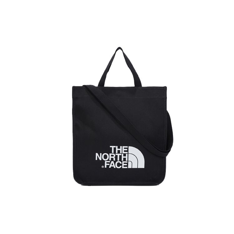 The North Face Белый бренд Большой логотип Холщовая сумка-тоут для покупок Сумка через плечо Унисекс Сумки-тоут Черный NN2PM58J