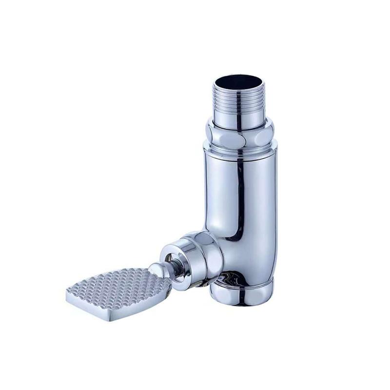 Eco-Friendly & Water Saving Brass Pedal Flusher Time-Delay Flushing Valve Wall-Mounted for Hotel Squatting Pan