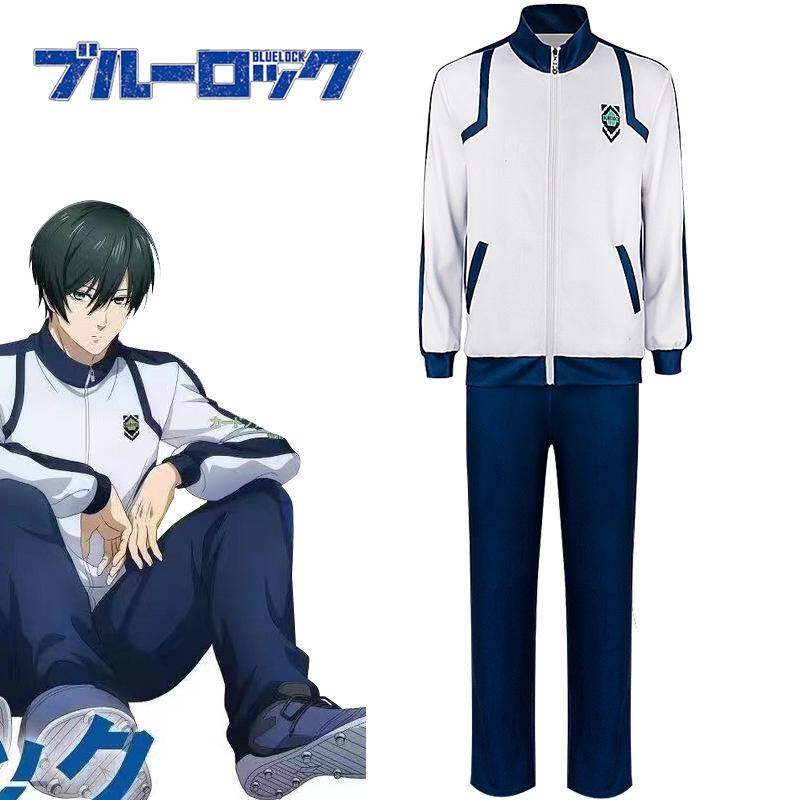 Bluelock Cosplay Outfit Polyester Fiber Fabric And Spandex Material For Comfort And Flexibility