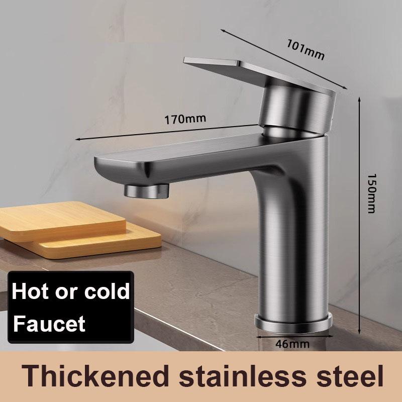 Смеситель для раковины с насадкой-барботером, смеситель для горячей и холодной воды из нержавеющей стали, смесители для раковины, установка на столешницу для раковины