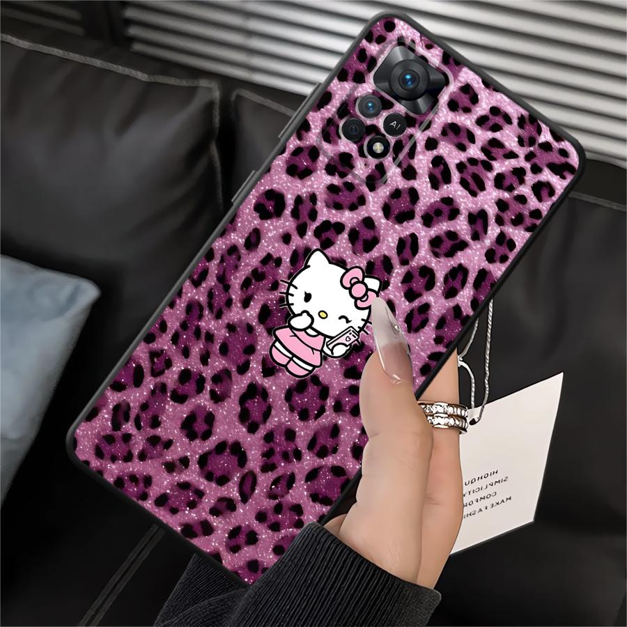 Чехол для телефона Leopard Hello K-Kittys для Xiaomi Redmi Note 14 12S A4 A5 10 12 11 Pro 11S 14C 13 Pro Plus A1 A2 A3 K40 K80 12C