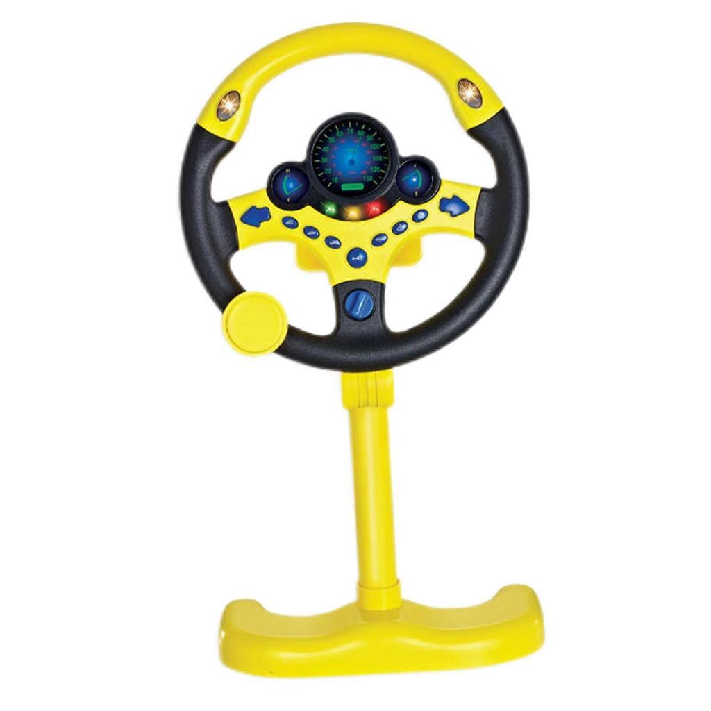 Multifunctional Steering Wheel Pretend Driving Toys for Boys and Girls with Light Sound Copilot Toy Electric Toys Baby Gifts