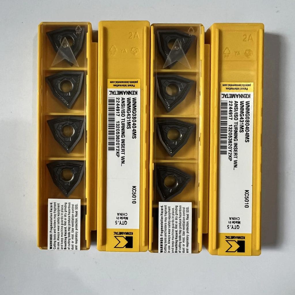 KENNAMETEL / WNMG080404MS KC5010 / Original Carbide Blade 10 Pcs