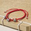 King Kong Knot Lotus Pod Bracelet: Versatile Red Hand Rope Gift for Women