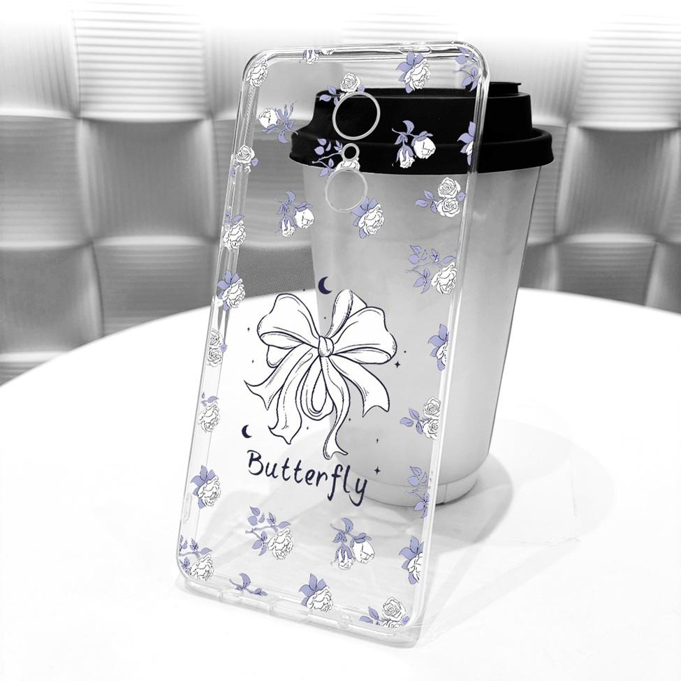 For Redmi 5 Case Cover Transparent Cute Cat Fashion Butterfly Funny Painted Casing MDG1 MDI1