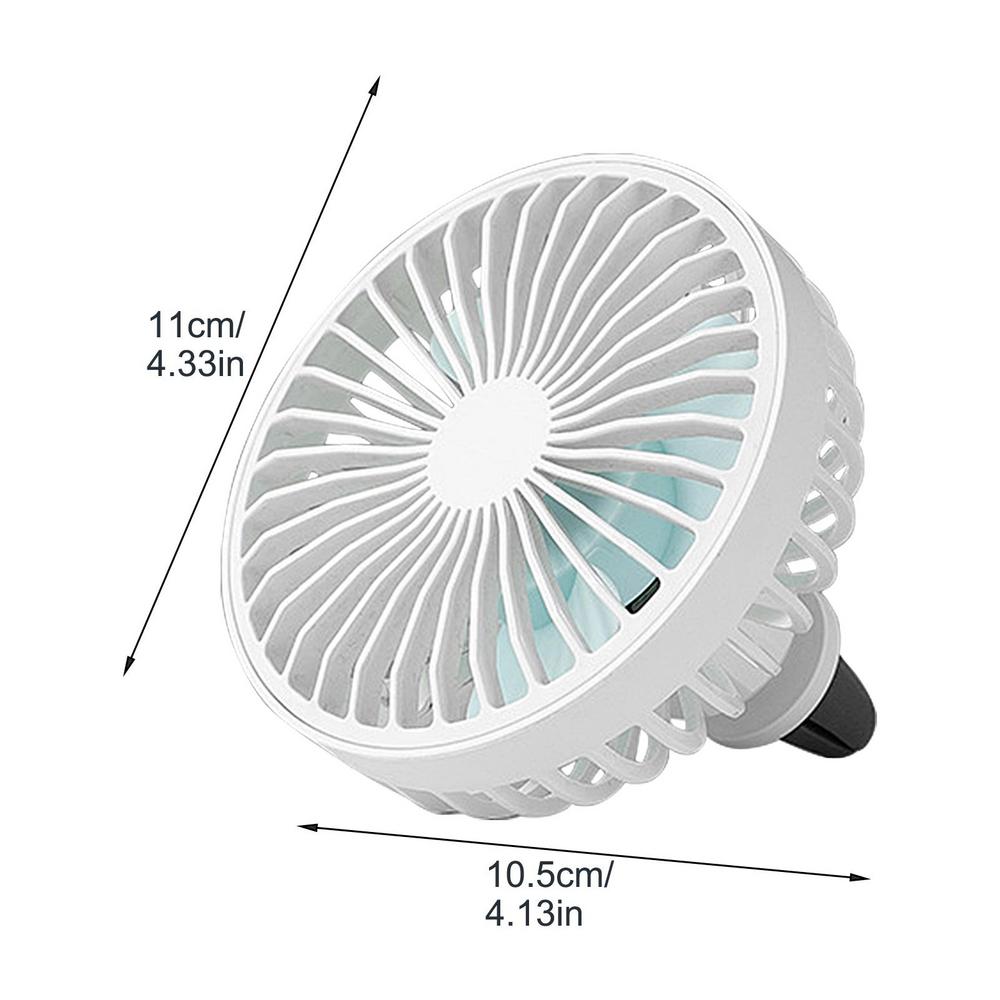 Автомобильный вентилятор с зажимом для воздуховода, вентилятор для охлаждения автомобиля, циркуляционный вентилятор с 3 скоростями, автомобильный вентилятор с зажимом для охлаждения, вращающийся на 360 градусов, вентилятор для автомобиля