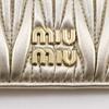 MIUMIU Fragment Case Card Case Matelasse Envelope Coin Purse PIRITE Leather Women Used