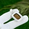 Memorial Day Deal 925 Sterling Silver Seame Agate Gemstone Mother Boho Pendant