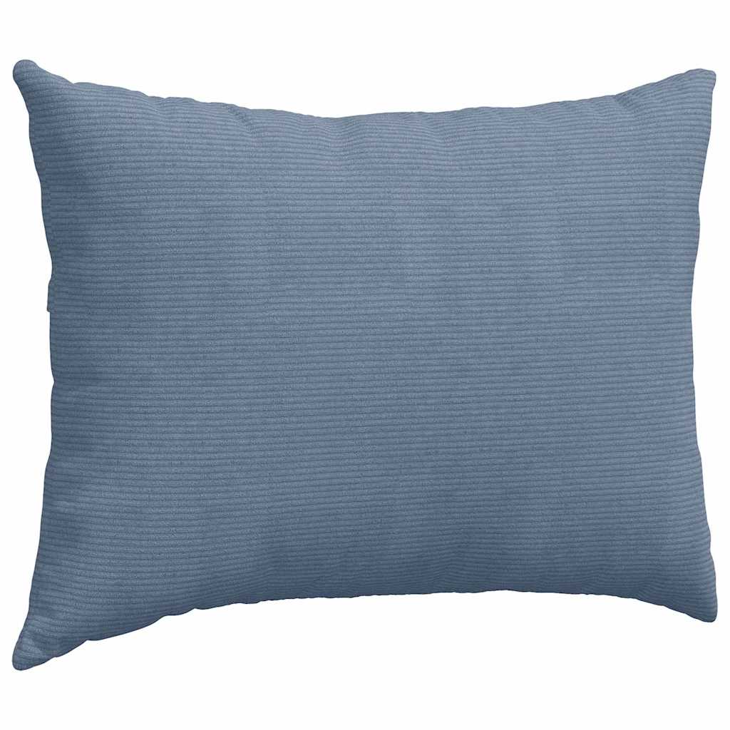 Sofa Cushions 2 Pieces Blue 70 x 50 cm Corduroy Fabric