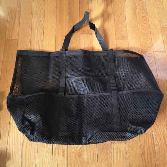 Beach Bag Hollow Mesh Drainage Large Capacity Multi Pockets Quick Dry Portable Shampoo Body Wash Soap