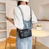 Personalized camera bag 2025 new Korean version fashion color matching trend ins Internet celebrity women messenger box bag pu