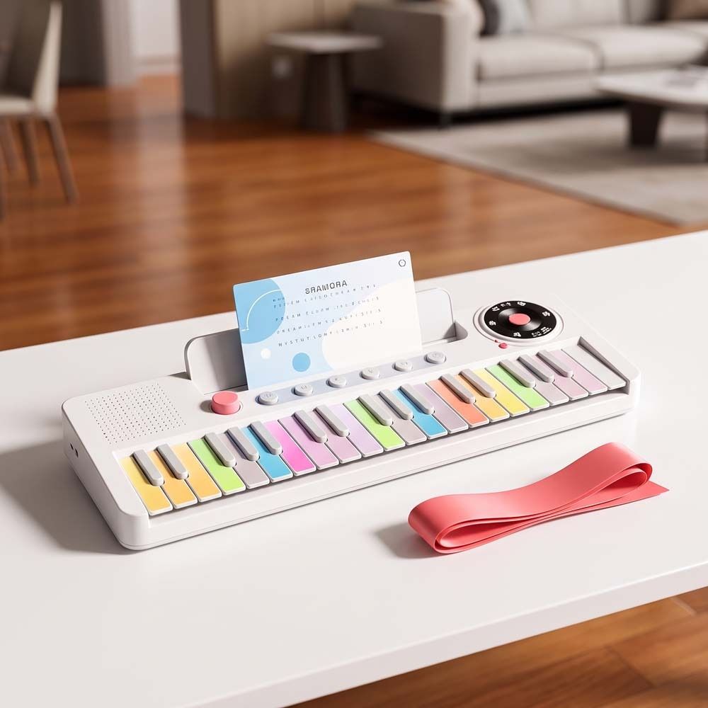 22 Timbre Kids Electronic Piano Toy LED Colorful Lights Piano Keyboard Toy Children Gift