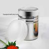1/2/3pcs-Silver Stainless Steel Mesh Tube Type Salt Shaker Spice Jar Salt Sugar Pepper Shaker Box Cocoa Icing Powder