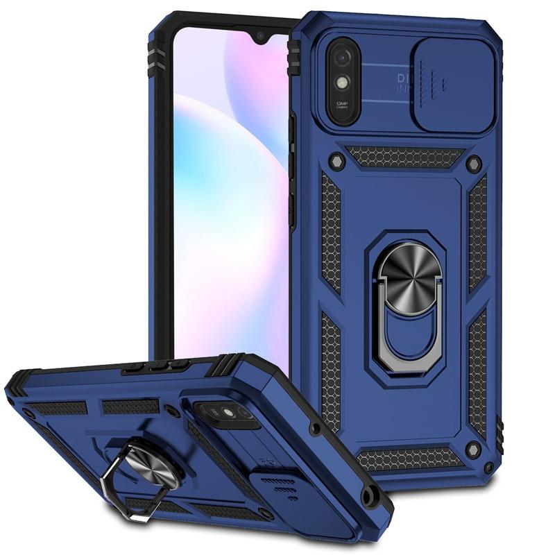 Чехол для Xiaomi Redmi 9A Чехол Armor Слайдер Защита камеры Чехол для телефона для Redmy 9A 9 A Redmi9A Кольцо-подставка Ударопрочная задняя крышка