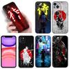 Japanese Samurai Art Phone Case For Apple iPhone 12 13 Mini 11 14 15 Pro Max 7 8 Plus X XR XS SE 2020 2022 Black Silicone Case