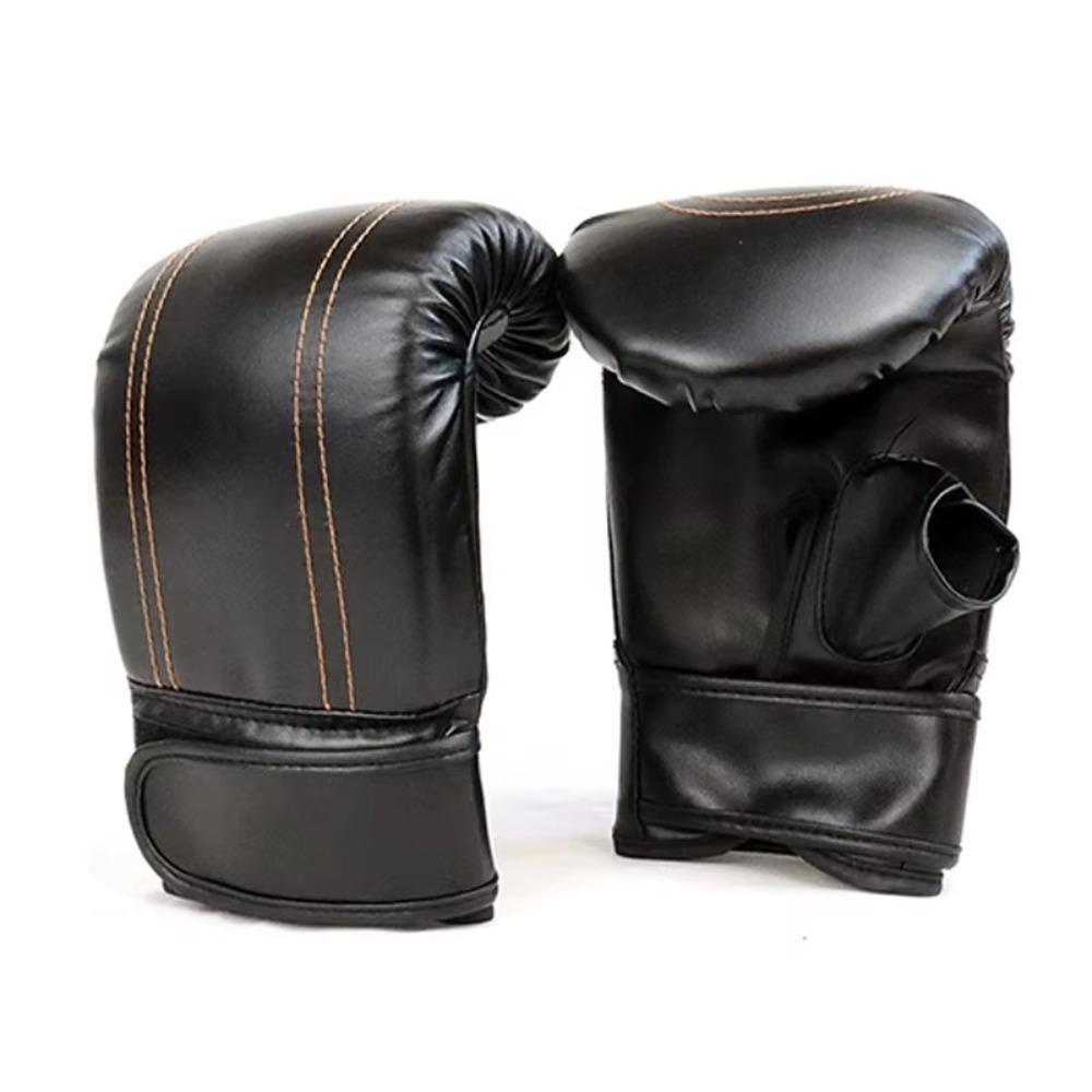1 Pair PU Leather Boxing Gloves Unisex Sports Protection Mitts Boxing Sanda Gloves Adults Women Men