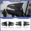 For Honda Civic 8th 2005-2011 Car Rearview Side Mirror Cover Wing Cap Sticker Door Rear View Case Trim Carbon Fiber Look Black