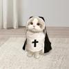 Adorable Pet Clothes Cloak for Party Black/White Funny Cosplay Costume Cat Puppy