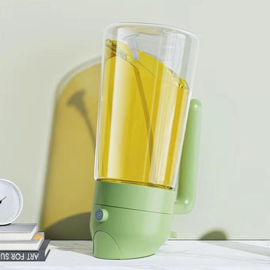 470ml 2-in-1 Oil Dispenser Food Grade BPA Free Leak Resistant Large Capacity Oil Sprayer Storage Bottle with Handle