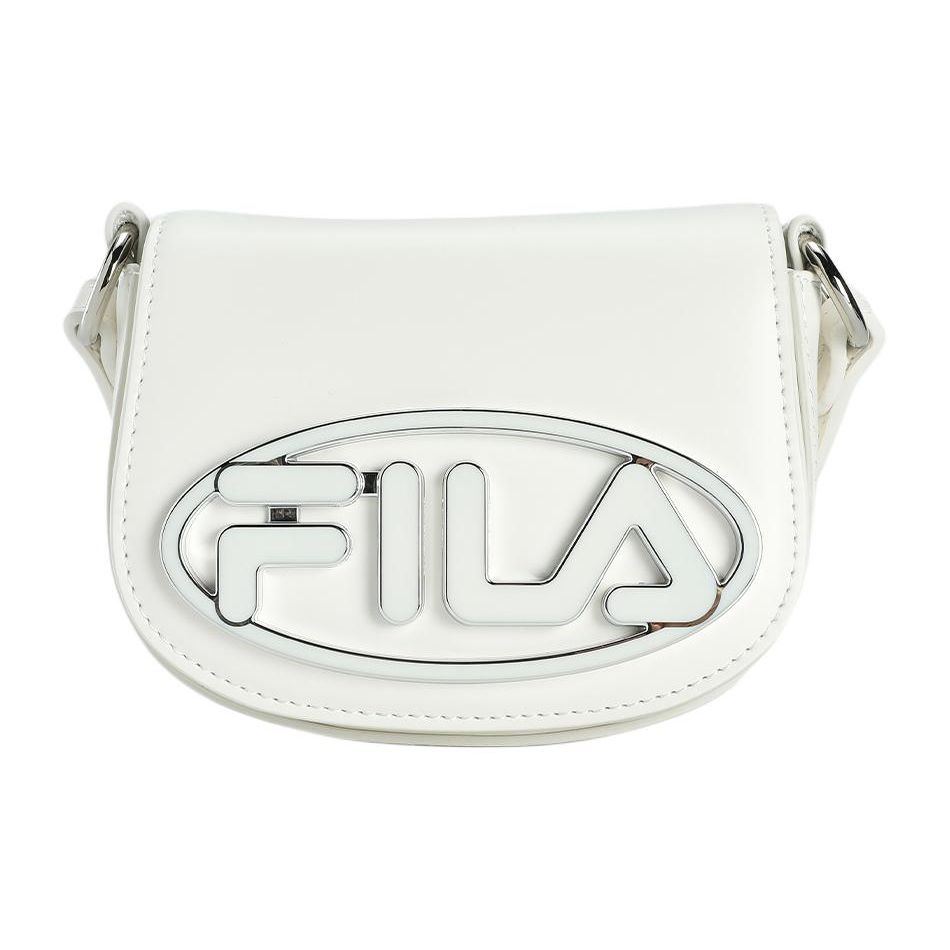 FILA Classic Business Casual Versatile PU Shoulder Crossbody Bag Women bags Sweet-Creamy-White F13W421168FIV