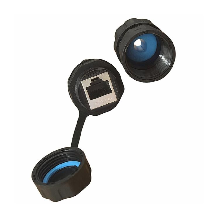 Экранированный M23 RJ45 Cat6 Соединитель-муфта С Легкой Сборкой Для Надежной Гигабитной Передачи Данных