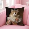 Ренессанс Королевский Кот Забавная Наволочка с принтом наволочка гостиная диван чехол для подушки декор комнаты спальни