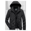 Autumn and Winter New Fleece Jacket Men's Casual Outdoor Hooded Large Size Elastic Jacket Jacket