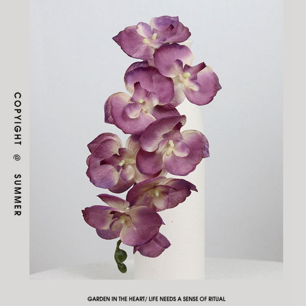 Одиночный букет из искусственных цветов орхидеи фаленопсис с 8 головками Свадебное украшение