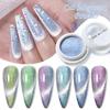 Nicole Diary Aurora Spar Cat'S Eye Powder, Dream Dynamic Spar Smoothie Cat'S Eye Magnetic Powder Diy Manicure Nail Powder