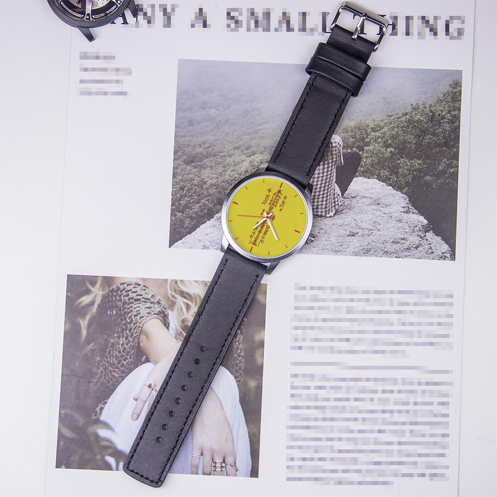 Talisman Fashion Quartz Wristwatches Gift Clock Wristwatch Men Original Bring Good Luck Gifts for Men Watch