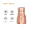 Copper Designer Copper Water Bottle | Pitchers | Water Jug | Bedroom Jar | Bedside Bottle Carafes with Tumbler/Glass with Lid 1250 ML (Diamond Touch)
