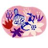 Коврик Suminoe Розовый 55 x 75 см Коврик Moomin Kobana 14300583