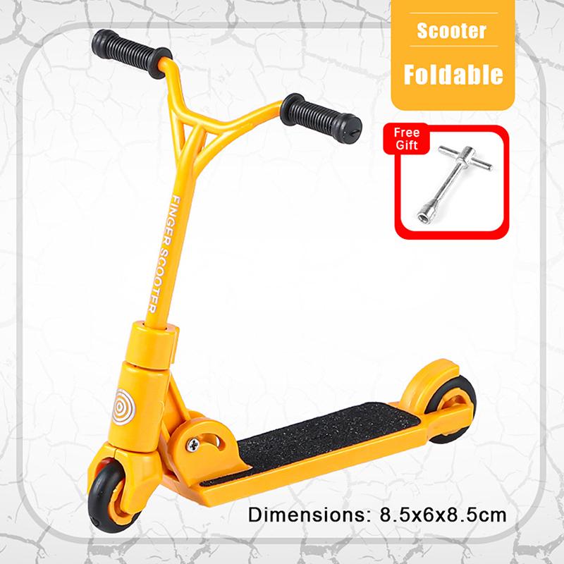 Детский Креативный Пальчиковый Самокат Кикборд Пальчиковый BMX Складной Т-образный Пальчиковый Самокат С Тормозом Обучающие Игрушки