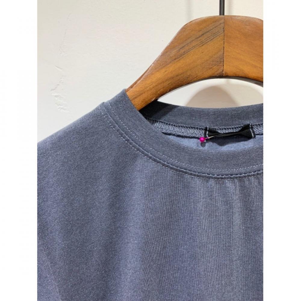C S In The Room Free jomIng PigmenT ShirrIng Half Sleeve T ShirT 2Color
