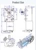 Adjustable Speed JGY370 DC Geared Motor with Encoder, 6V-24V, High Torque Worm Gear
