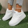 Women's Vulcanize Shoes Flat Classic Sports Lace Up Skateboard Board Shoe Walking White Running Sneakers Zapatos De Mujer