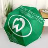 Автоматический зонт с принтом LOGO Werder Bremen, 8 спиц, железный каркас, пластиковая ручка, подходит для путешествий на открытом воздухе и на каждый день, идеальный подарок