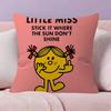 MrMen And LLittle MMiss Cushion  Cushion Cover Pillowcase Upholstery Sofa Throw Pillow Home Decor Pillowcas
