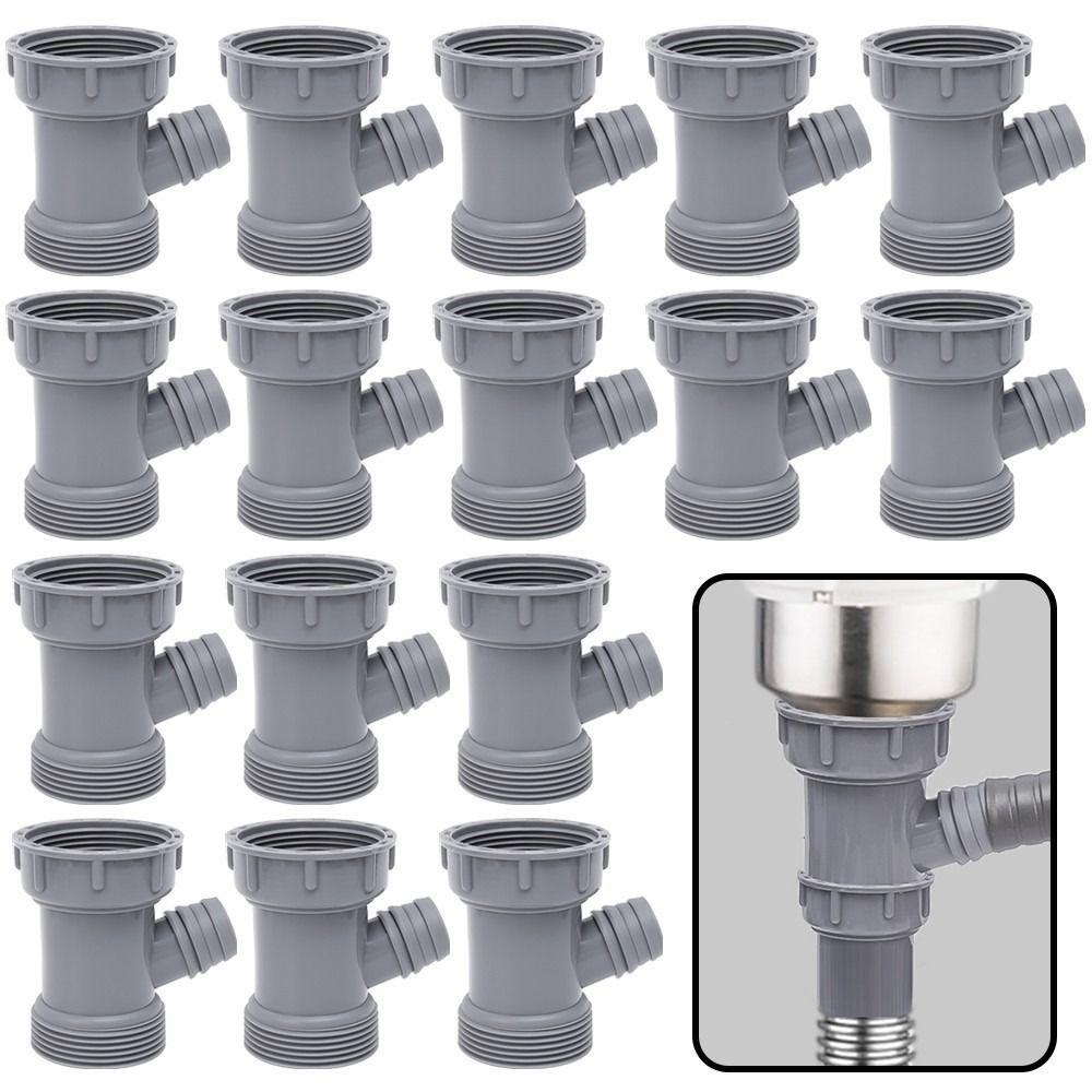 1/2Pcs Y Shaped Sewer Branch Connector with Rubber Sheet Sink Pipe Accessories  Kitchen Bathroom