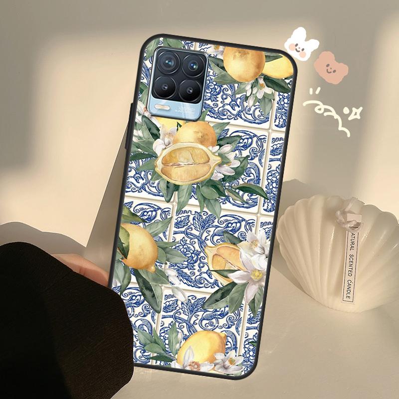 Чехол для телефона «Средиземноморский лимон» для Realme 8 9 Pro Plus GT Neo 2 GT Master 9i 8i OnePlus 9 10 Pro 9R Nord2