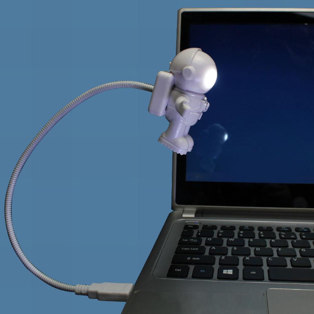 Энергосберегающий мини-ночник с USB-светодиодом в форме астронавта/космонавта, лампа для компьютера, ноутбука