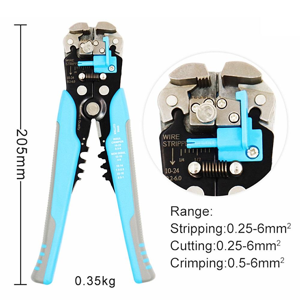 Многофункциональные плоскогубцы для зачистки кабеля, используемые для резки кабеля, обжимные клеммы 0,2-6,0 мм, высокоточный автоматический ручной инструмент марки