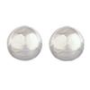 [Q2990] - Silver 'Billes' Silver Earrings (solid) - 6 Mm