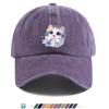 pc pcs BlueEyed Cat  Butterfly Flower Baseball Cap  Adjustable Snapback Hat Suitable for  Lightweight Breathable Unisex C