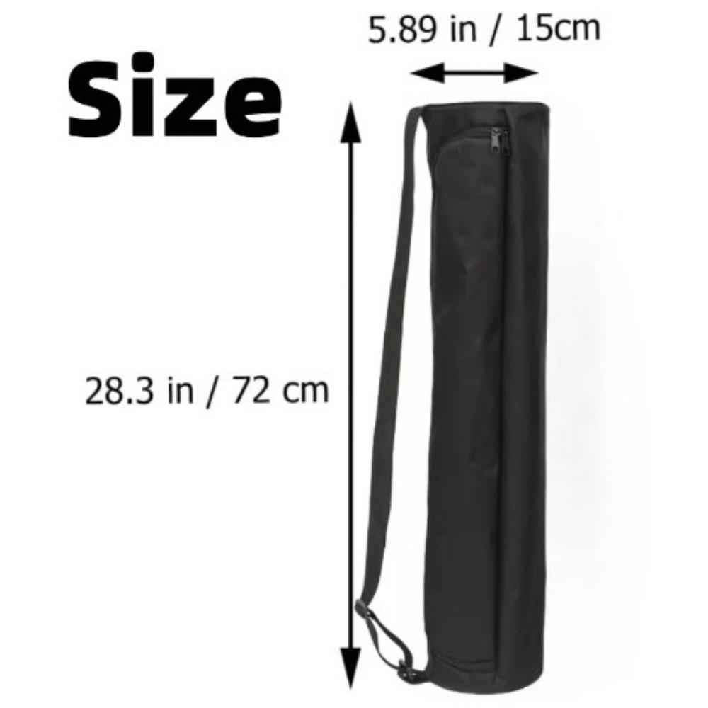 Folding Pilates Mat Backpack Double Zipper Sports Pad Cover Shoulder Bag Yoga Mat Bag  Dance